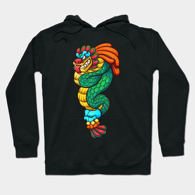 Quetzalcoatl god Hoodie by memoangeles